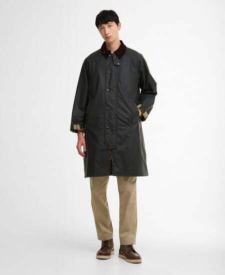 Modified Exmoor Waxed Coat Sage