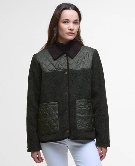 Giacca in pile Laurel Olive/Sage