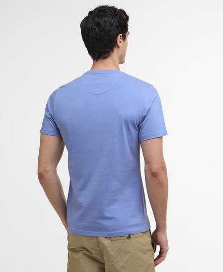 T-shirt con logo piccolo Manor Blue