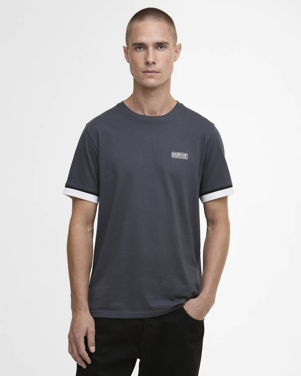Deep Cuff Evan Tipped T-Shirt