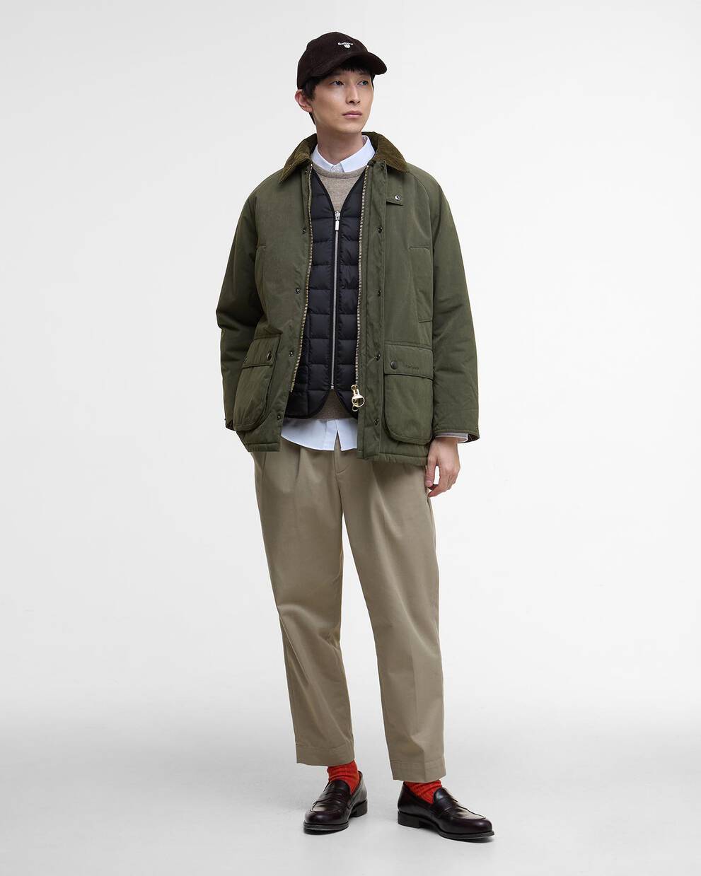 Oversized Bedale Padded Casual Jacket