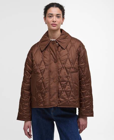Giacca trapuntata Bernadette Vicuna/Hessian Tartan