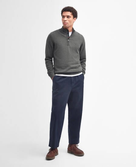 Cotton Half-Zip Jumper 