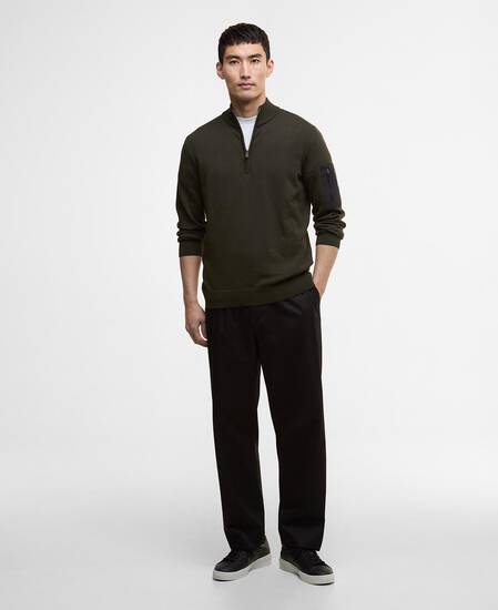 Maglione Blades con zip corta Sage