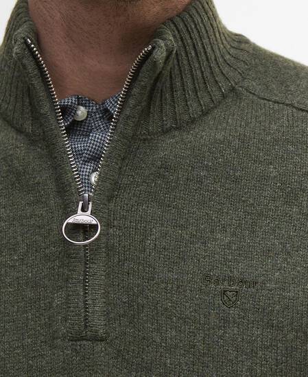 Grangetown Half-Zip Jumper Mid Olive