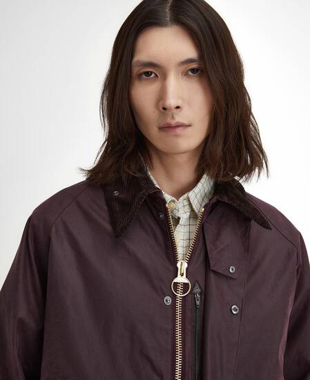 Transport Waxed Jacket Bordeaux