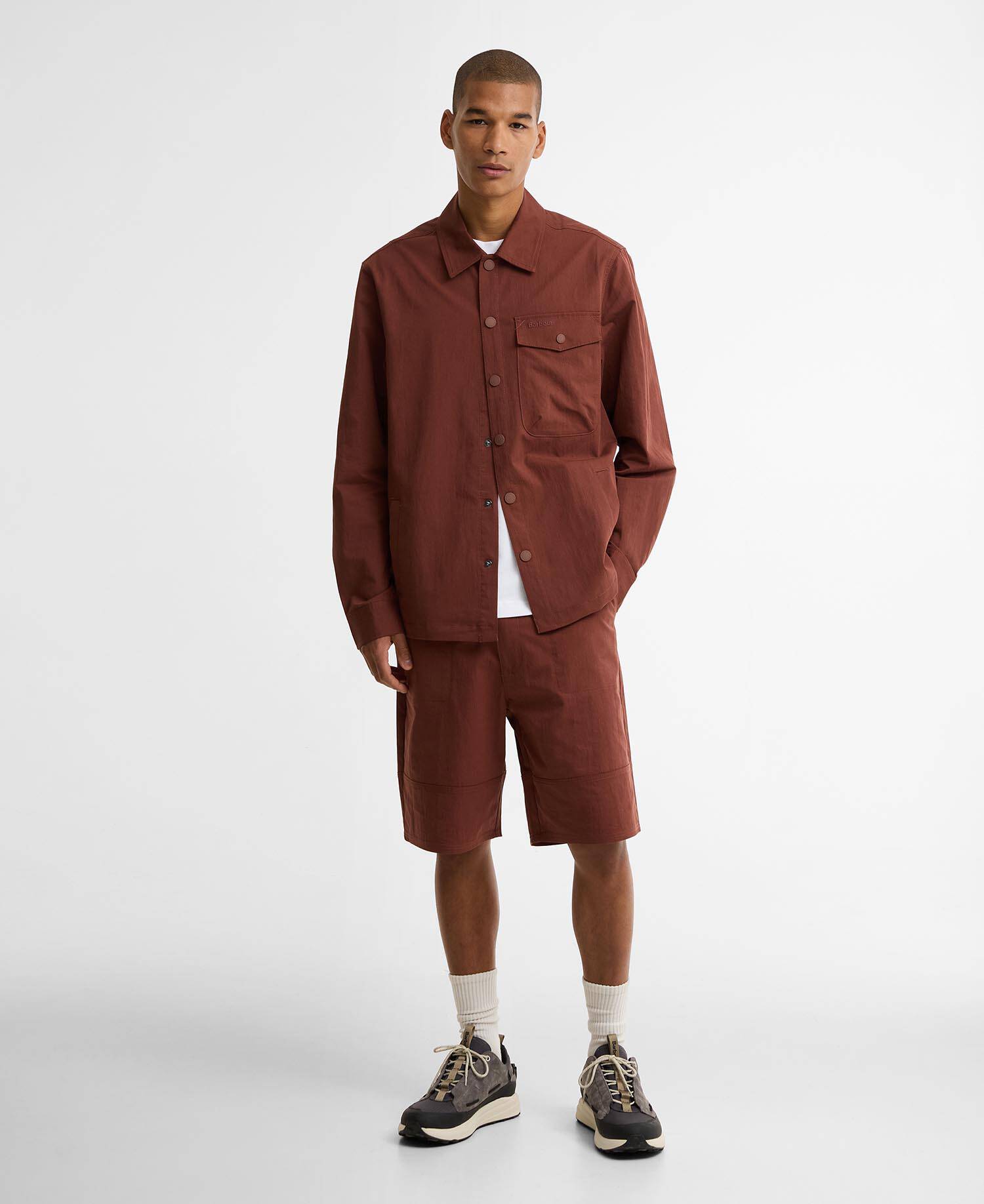 Strickland Textured Shorts Burnt Pepper image number 0