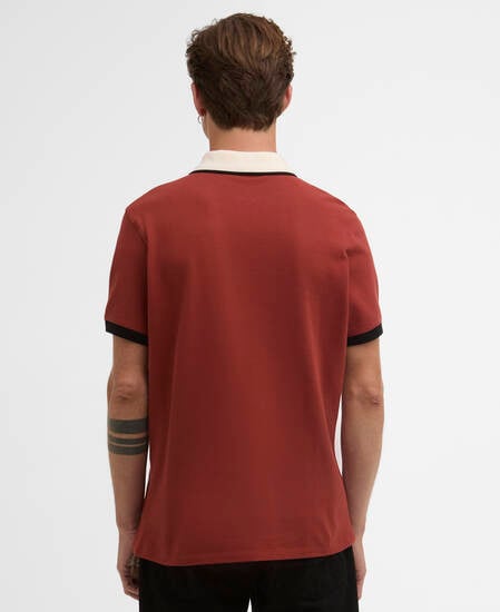 Howall Short-Sleeved Polo Shirt Burnt Henna