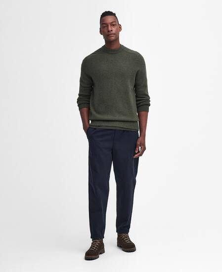 Grangetown Crew Neck Jumper Mid Olive