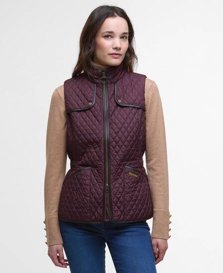 Dahlia Gilet Black Cherry Dahlia Gilet Black Cherry
