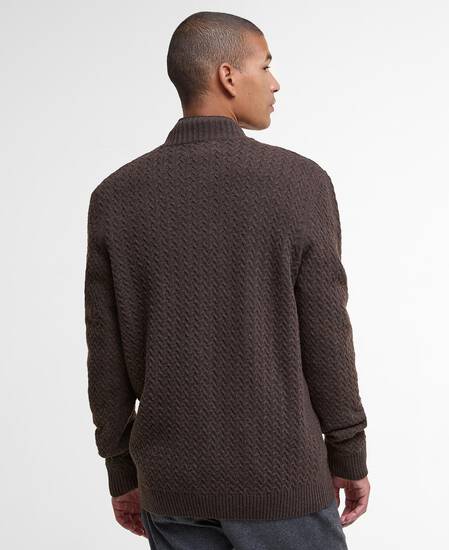 Stonesand Funnel-Neck Jumper Dark Oak