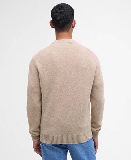Grangetown Crew Neck Jumper Washed Stone