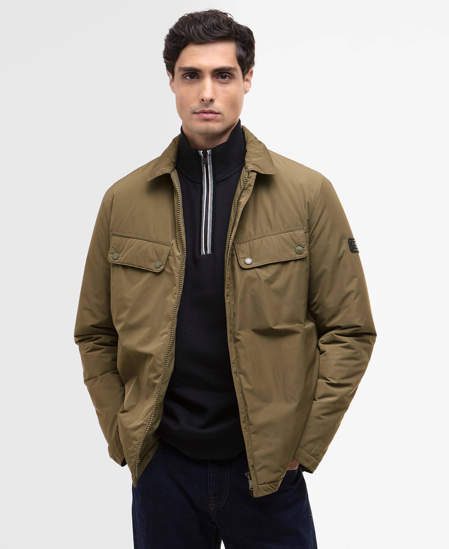 Padded Ariel Shirt Jacket Light Sage image number 0