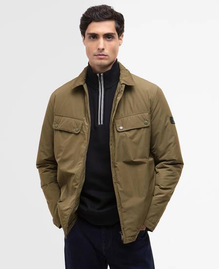 Padded Ariel Shirt Jacket Light Sage