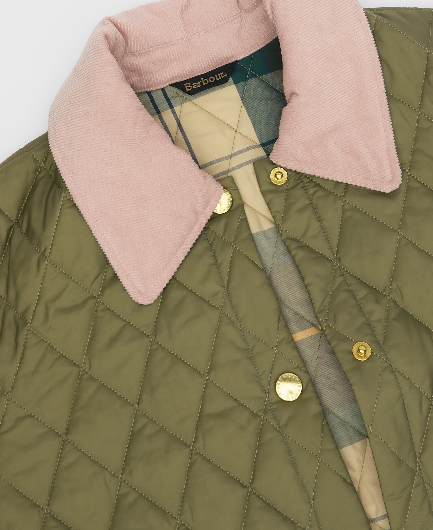 Icons Modern Liddesdale Quilted Jacket Bleached Olive/Ancient/Gardenia