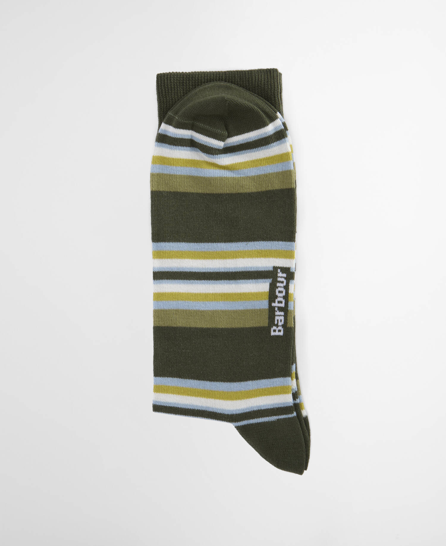 Summer Stripe 2 Pack Socks Olive/Navy Stripe image number 1