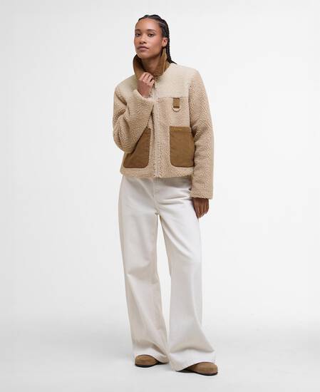 Pile cropped Malena Natural/Ecru