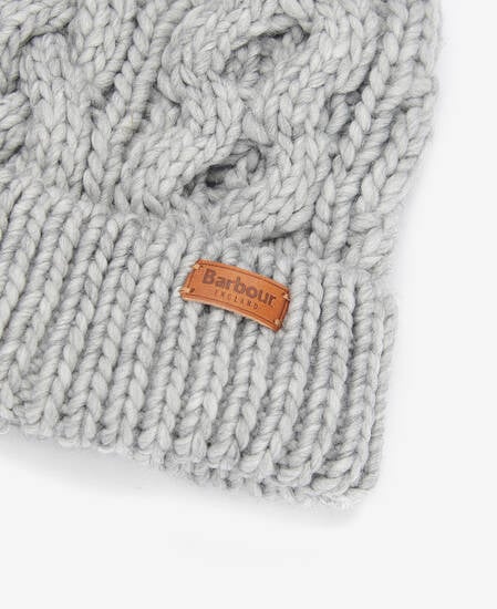 Penshaw Cable-Knit Beanie Classic Grey