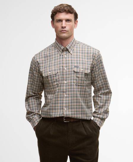 Panwell Thermo-Weave Checked Shirt Olive