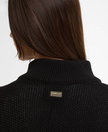 Rae Quarter-Zip Jumper Black