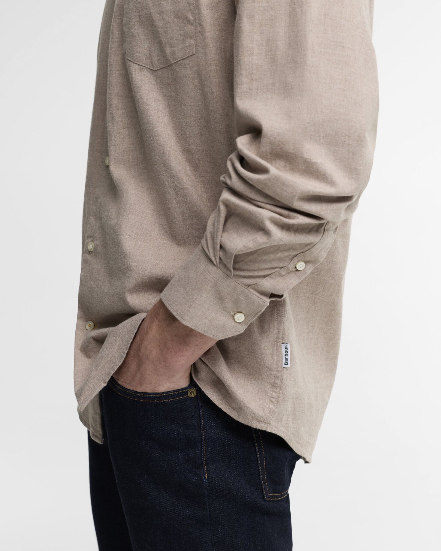 Hemd Aukside Regular Stone Marl