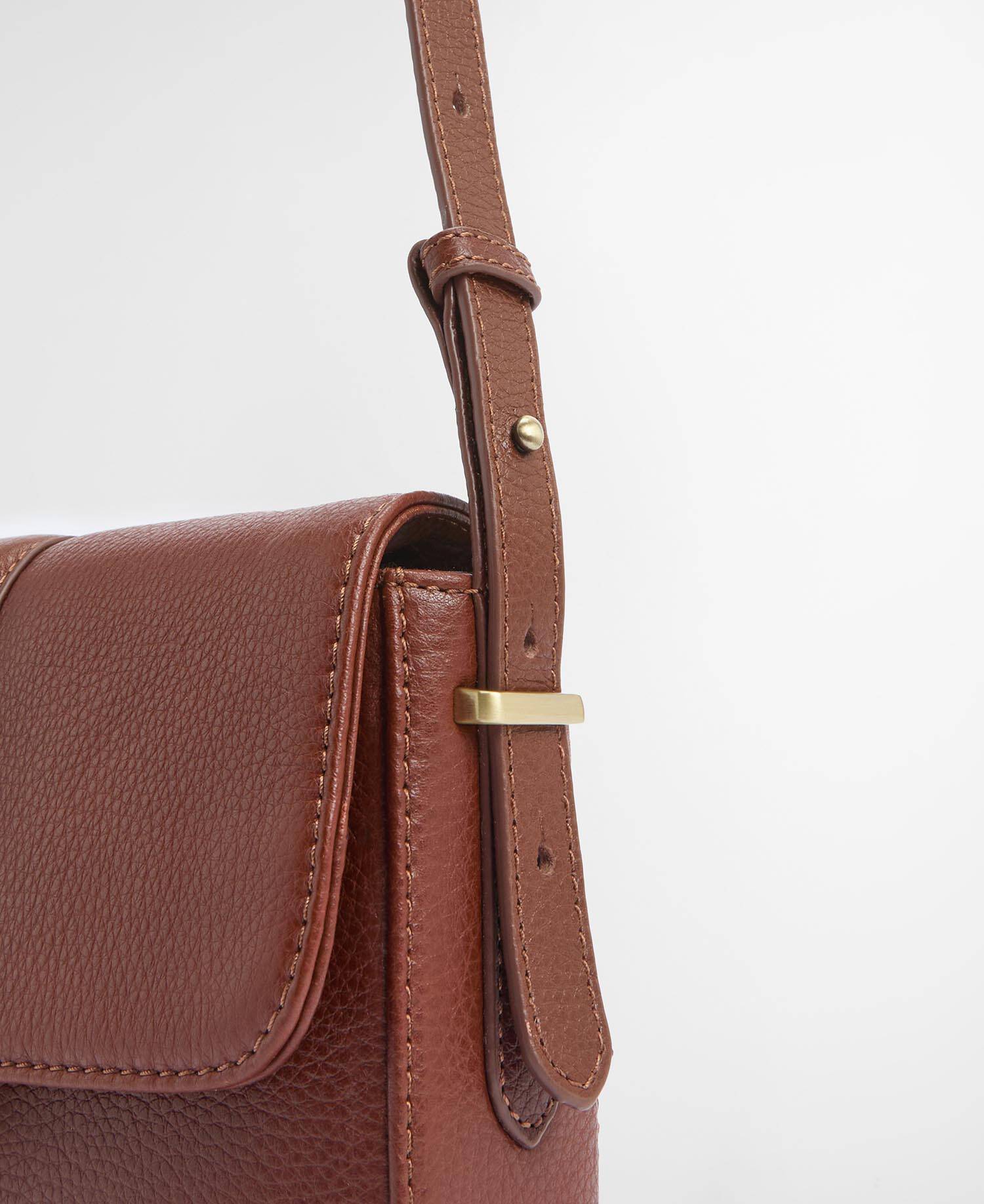 Rosa Leather Crossbody Bag Brown image number 6