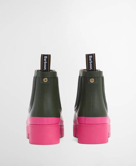 Tronchetti di gomma Halton Olive/Fuchsia