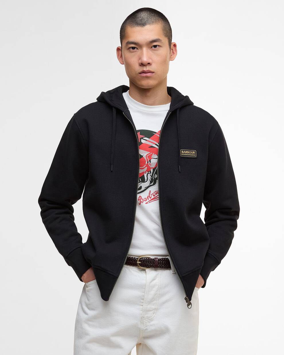 Felpa con cappuccio e chiusura a zip Donnington