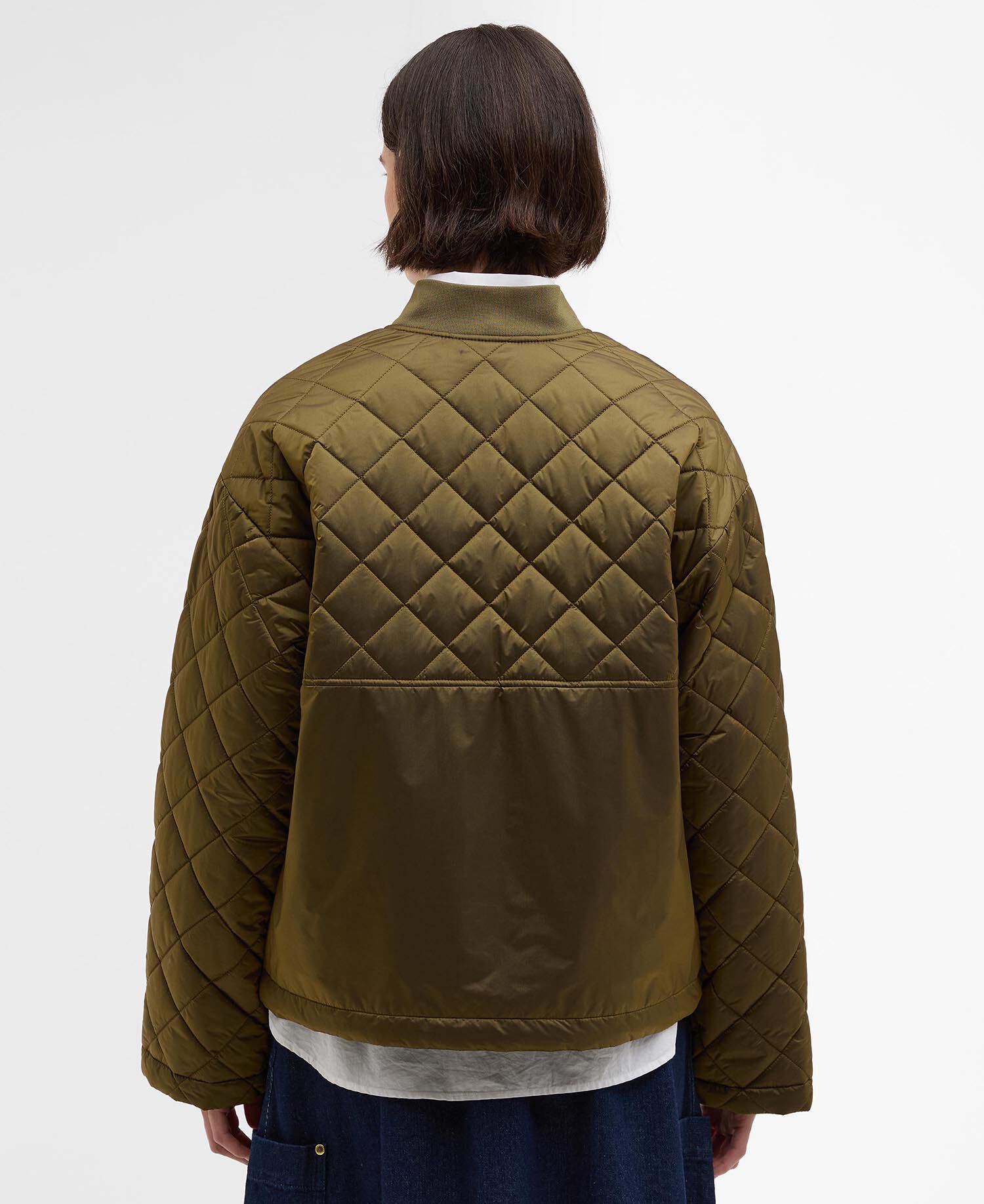 Wetherby Quilted Jacket Golden Olive/Ancient Tartan