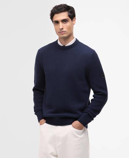 Enfield Crew Neck Jumper Navy