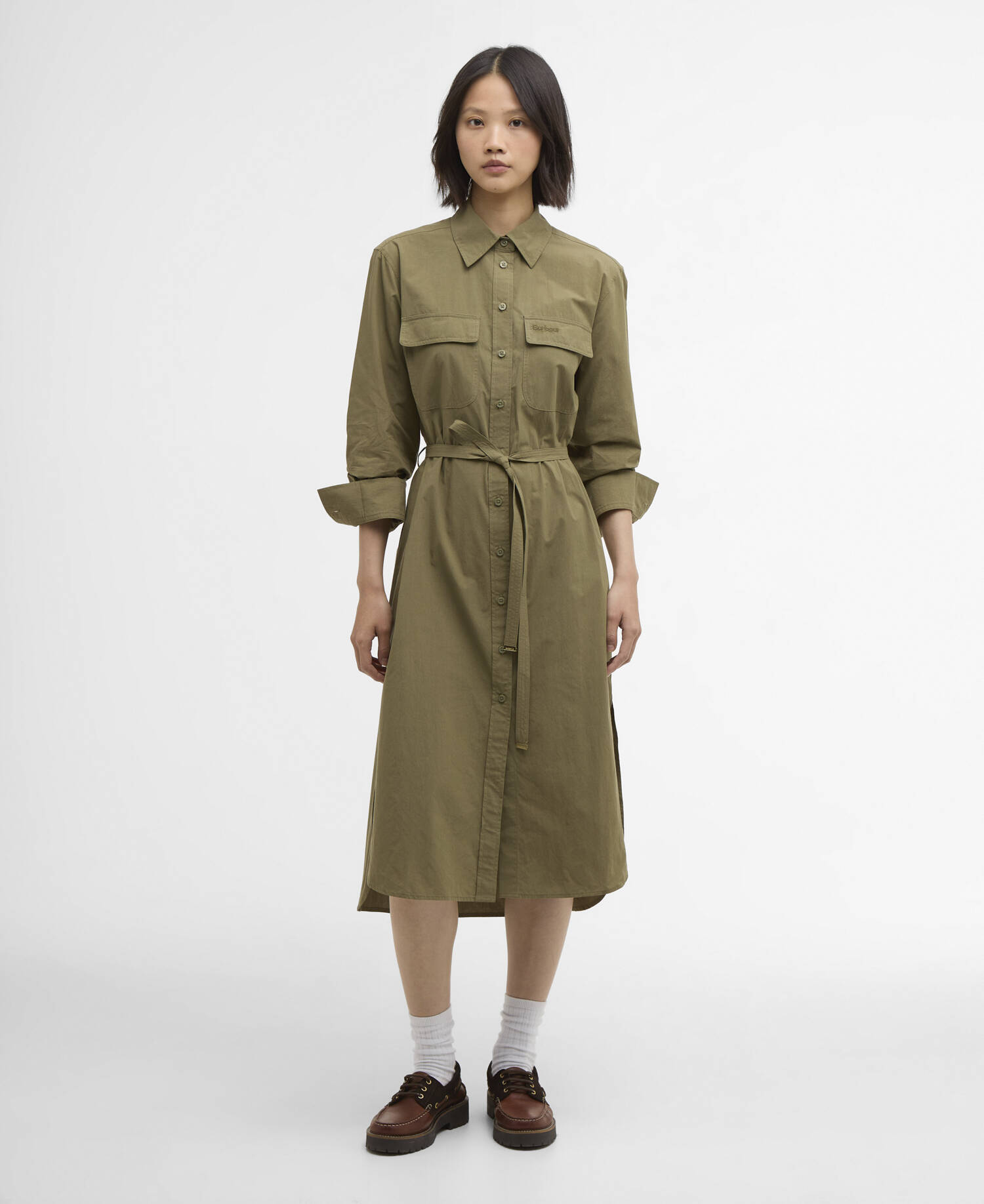 Rowane Midi Dress Burnt Olive image number 0
