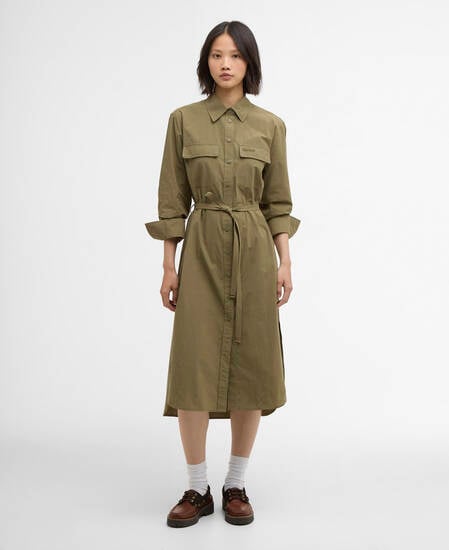Rowane Midi Dress Burnt Olive