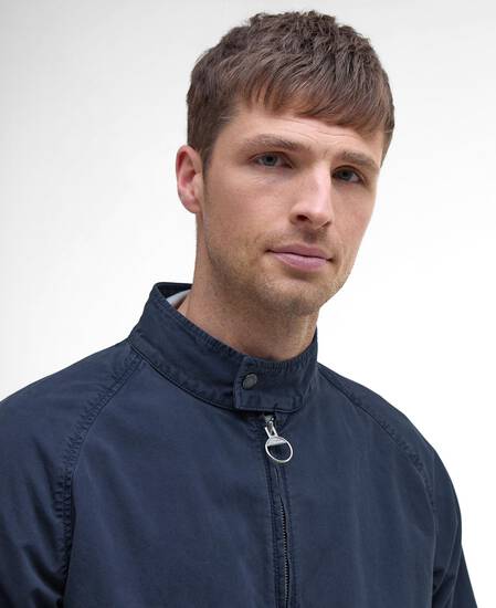 Royston Cotton Harrington Jacket Dark Denim