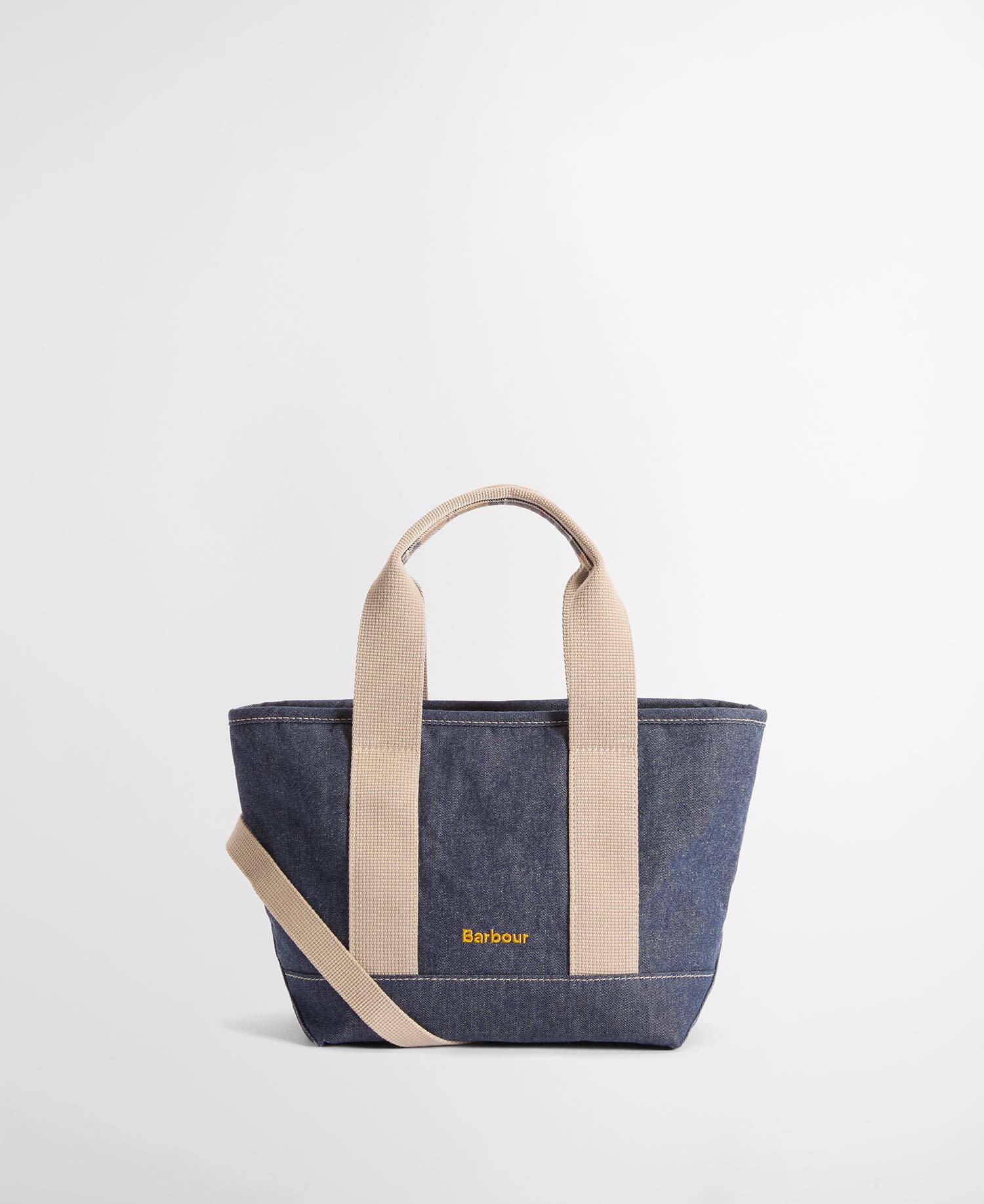 Mini borsa tote in denim Mya Indigo image number 0