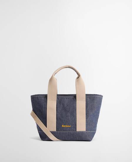 Mini borsa tote in denim Mya Indigo