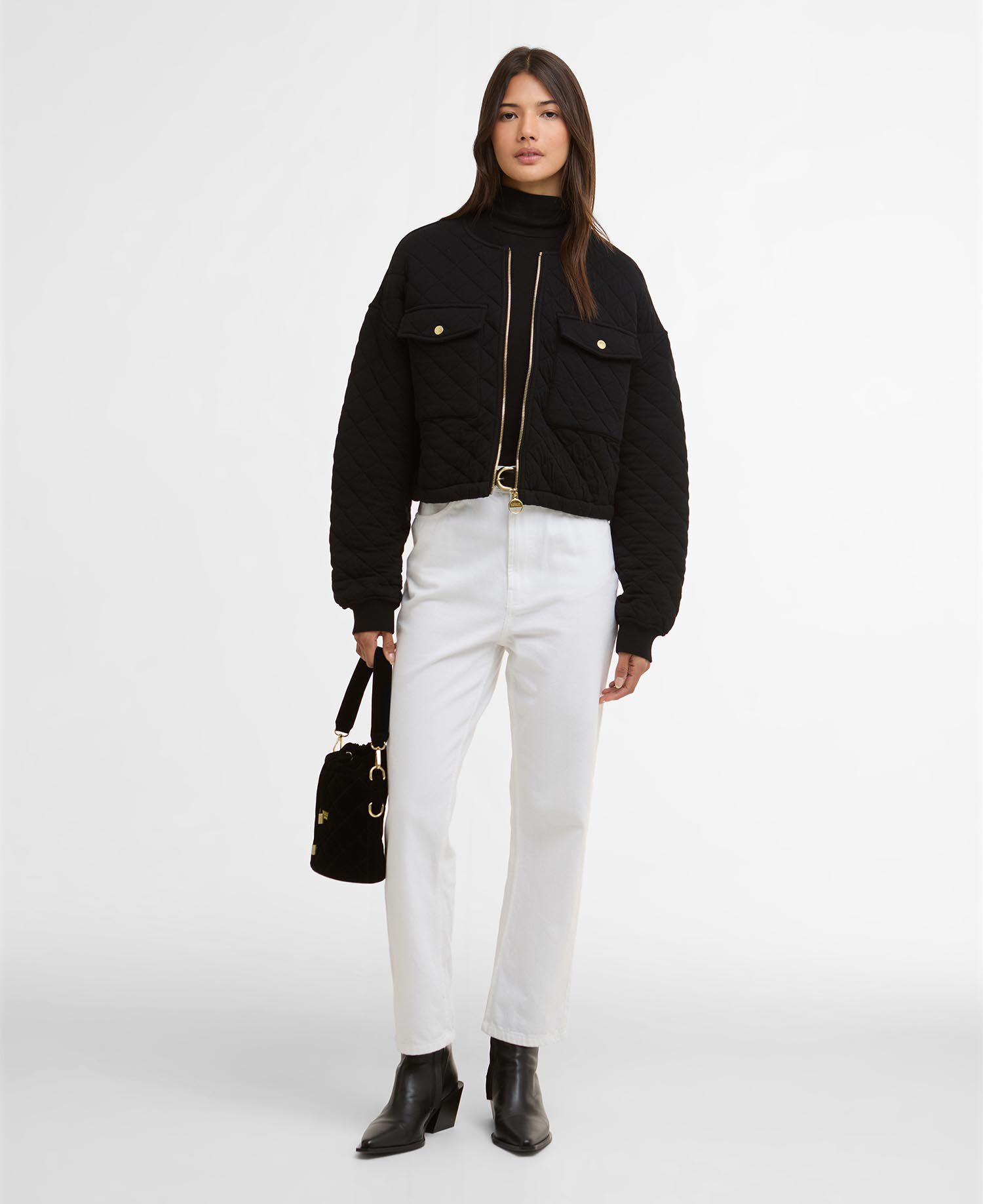 Katya Sweat Bomber Black
