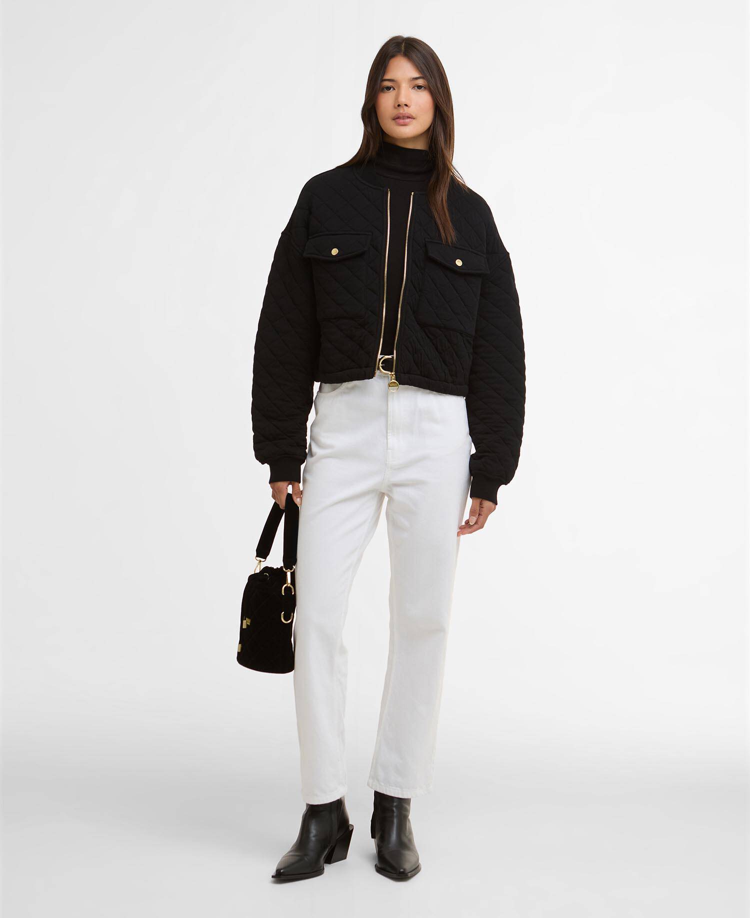 Katya Sweat Bomber Black image number 1