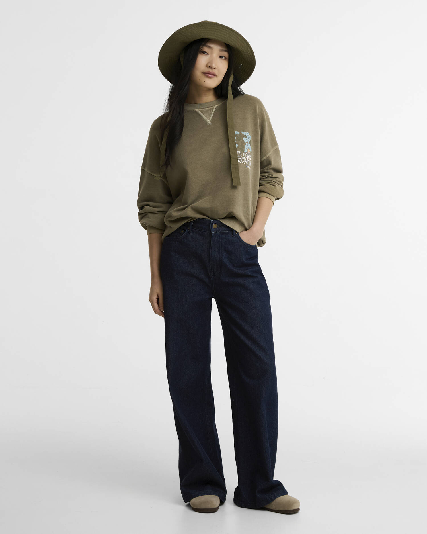 Felpa Selena Bleached Olive image number 1