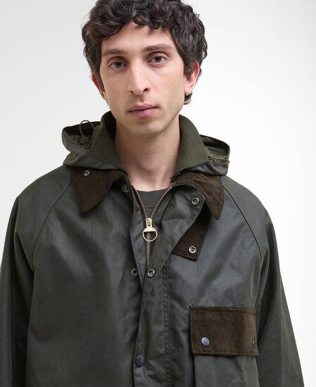 Wachsjacke Modified Solway Olive