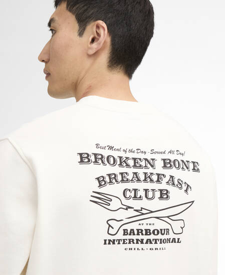 Staithes Graphic Sweatshirt Whisper White