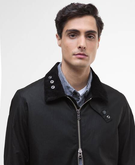 Marker Waxed Jacket Black