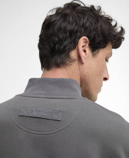 Maglione con zip corta dalla vestibilit&agrave; comoda Galloway Asphalt