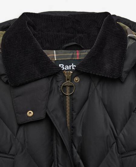 Longline Yasmin Down Puffer Jacket Black