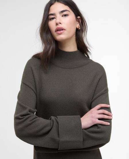 Strickkleid Lana Mini Dusty Khaki