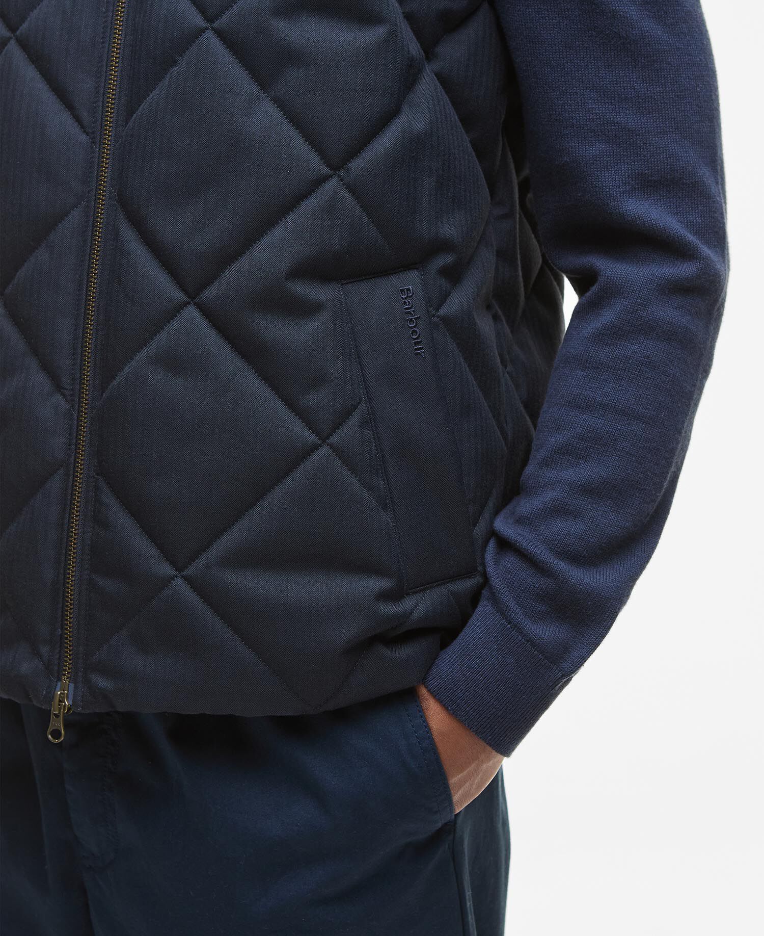 City Harrington Quilted Gilet Navy