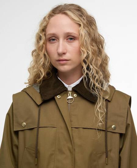 Giacca antipioggia Bilsdale Golden Olive/Ancient Tartan