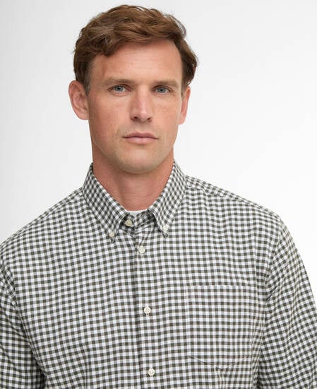 Gingham Aukside Regular Shirt Olive