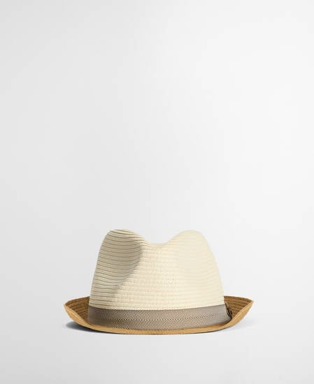 Ashill Trilby Summer Hat Ecru/Tan
