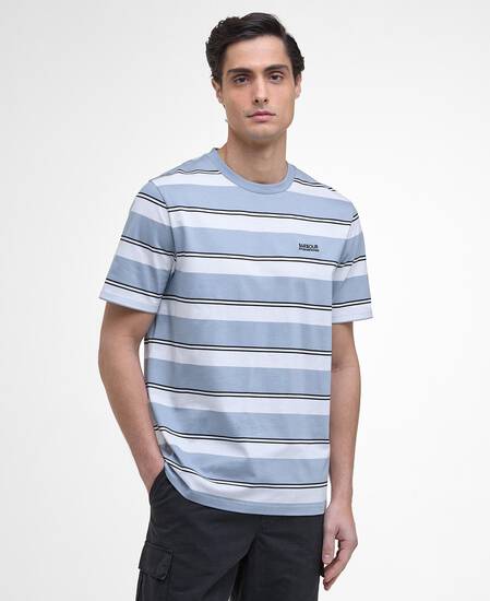 Bruce Striped T-Shirt Cool Blue Bruce Striped T-Shirt Cool Blue