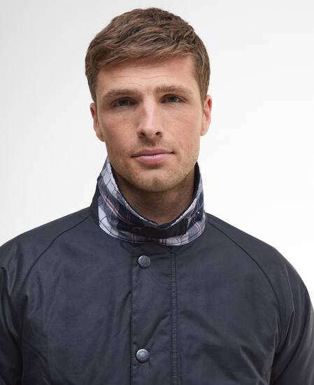 Ambleside Waxed Jacket Navy/Tartan Tbc